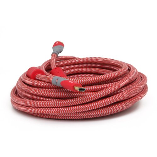 Aurum Ultra Series - High Speed HDMI Cable with Ethernet (50 FT) - CL3 Rated For In-Wall-Instalation - Supports 3D & Audio Return Channel - Full HD [Latest Version] - 50 Feet