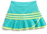 adidas Girls 2-6x Tulip Mesh Skort,Jade Green,3T