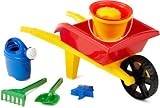 Androni 7136235 - Schubkarre aus Plastik, 70 cm, gef�llt mit 8 Sandelartikeln, 2-fach sortiert
