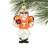 Tennessee Volunteers Angry Football Player Glass Ornament