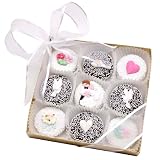 Good Fortunes® Wedding Box of 9 Chocolate Oreos - Dark/ White Chocolate
