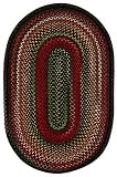 Capel Americana 0346 2 x 9 Black Braided Runner Area Rug Capel Americana 0346 2 x 9 Black Braided Runner Area Rug