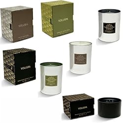 Voluspa Seasons Metallic Candles in Velvet Box