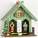 Modern German Weather House 5.25 Green