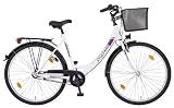 Prophete Damen Cityräder 26 Zoll CC 200, polarweiß, Rahmenhöhe: 50 cm, Reifengröße: 26 Zoll (66 cm), 52218
