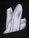 Classic Light Grey Silk Handkerchief, 100% Silk - by Royal Silk