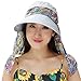 Ladies Summer Beach Cotton Big Brim Foldable Sun Floppy Sunblock Hat Hats Visor