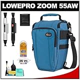 Lowepro Toploader Zoom 55 AW Digital SLR Holster Camera Bag/Case (Blue) wit ....