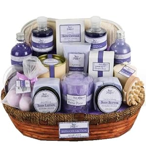 Effortless Luxury Lavender Vanilla Spa Set Gift Basket