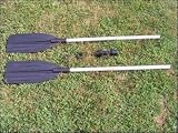 2 Aluminium Paddel je 123 cm oder Doppelpaddel mit 244 cm