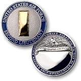 Air Force Second Lieutenant Engravable Challenge Coin