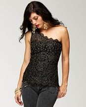 Floral Lace One Shoulder Top