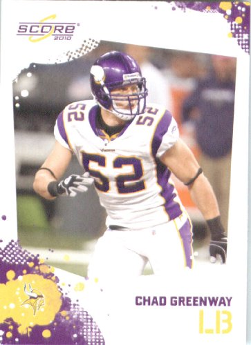 Chad Greenway - Minnesota Vikings - 2010 Score Football Card - NFL Trading Card in Screwdown Case