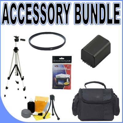 BigVALUEInc Accessory Saver FP-70 Lithium Ion Battery Bundle for 30mm UV Fitler Sony Handycam HDD Disk Drive Camcorders + More BigVALUEInc Accessory Saver FP-70 Lithium Ion Battery Bundle for 30mm UV Fitler Sony Handycam HDD Disk Drive Camcorders + More