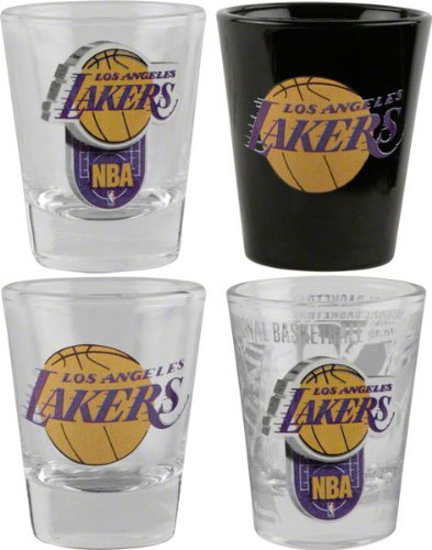 Los Angeles Lakers 3D Logo Shot Glass Set