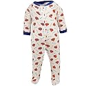 Reebok New York Knicks White All Over Logo Print Newborn Footed Sleeper