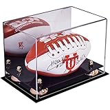 Deluxe Acrylic NCAA / NFL Mini Football Display Case with UV Protection