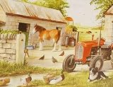 Big 250 Piece Jigsaw Puzzle Dog & Duck - Farm Theme