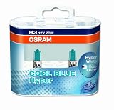 Zoom Produkt-Bild: Osram 62151CBHDUO Lampe, Hyper 'Cool Blue', H3, 12V/55W, PK22s, 2 St&uuml;ck im Blister
