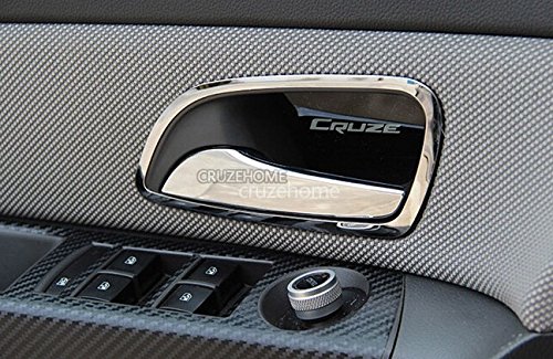 1pcs/set Car Roof Window Handle Chrome Trim, Interior Chrome Trims Sticker for Chevrolet Cruze (Fit for Cruze)