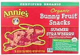 Annie's Homegrown Summer Strawberry Organic Bunny Fruit Snacks, 4-Ounce Boxes (Pack of 4)