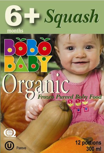Bobobaby 6+ Months Squash, 12 Servings, 10.15-Ounce Boxes (Pack of 12) by Bobobaby