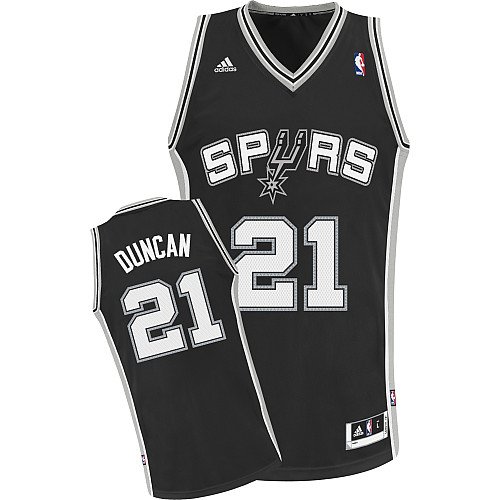 Adidas San Antonio Spurs Tim Duncan Revolution 30 Swingman Road Jersey Small