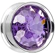 7/8" Lavender Gem Shimmerlite Tunnel MADE WITH SWAROVSKI ELEMENTS