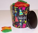 Scott's Cakes Swedish Fish in a Celebrate Can