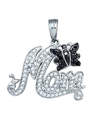 0.37CT BLACK DIAMOND MICRO-PAVE PENDANT
