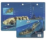 Russian Destroyer Dive Site in Cayman Brac, Cayman Islands Waterproof 3D Dive Site Card