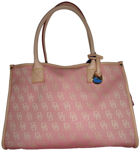 Women's Dooney & Bourke Purse Handbag Small Tote With Drawstring Pockets Pink Bubblegum