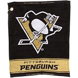 NHL Pittsburgh Penguins 16'' x 19'' Woven Terry Golf Towel - Black
