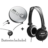Buy Sony Walkman Portable All-in-one MP3 Skip-Free CD Player Digital FM Radio Tuner with Remote... 