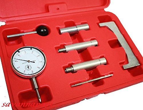 7PC DIESEL FUEL INJECTION PUMP TIMING INDICATOR GAUGE TOOL SET