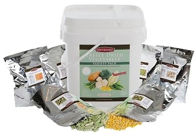 Chefs Banquet Freeze Dried Vegetable Variety Bucket-320 Servings