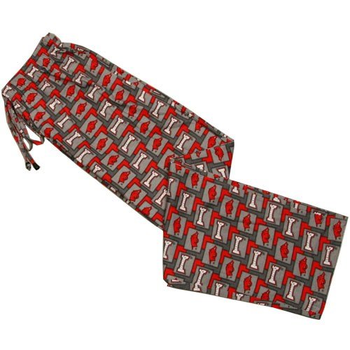 Arkansas Razorbacks Cardinal Pattern Pajama Pants