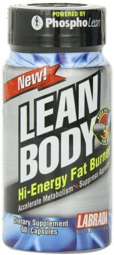 LABRADA NUTRITION Lean Body Fat Burner, 60 Count (Pack of 3)