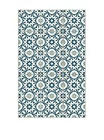 Huella deco Felpudo de Vinilo (Azul)