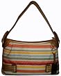 Women's Etienne Aigner Purse Handbag Keila Collection Stripe/Gold