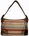 Women's Etienne Aigner Purse Handbag Keila Collection Stripe/Gold