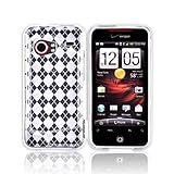 For HTC Droid Incredible Silicone Case Argyle Clear