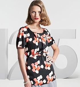 125 Years Longline Belted Tulip Top - Marks & Spencer :  short sleeves retro spencer belted