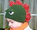 Crochet Pattern Crochet boys dinosaur hat includes 4 sizes...