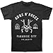 Guns N Roses Men's Skeleton L.A. Label Vintage T-shirt Heather