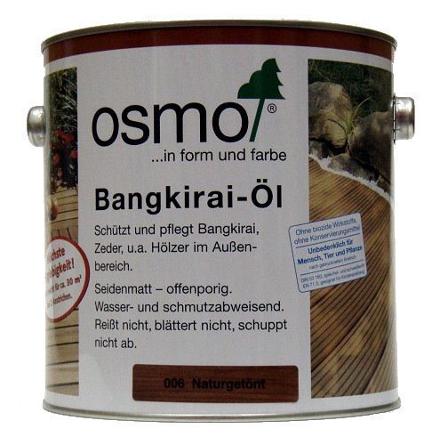 Produkt-Bild: OSMO Bangkirai-&Ouml;l 006 Naturget&ouml;nt seidenmatt 2,5Ltr