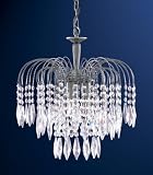 Se8473 3ab Waterfall 3 Light Antique Brass Chandelier