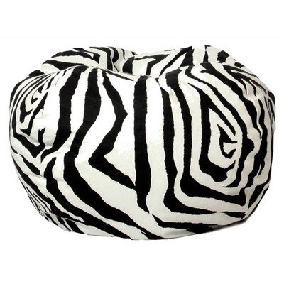 Classic Zebra Print Bean Bag