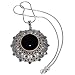 Valentine Day Gift Silver Onyx Gemstone Pendant with Chain 2.5 inches