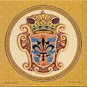 Saponificio Artigianale Fiorentino Royal Fleur De Lis Crest Soap Set 4 X 4.40 Oz. From Italy